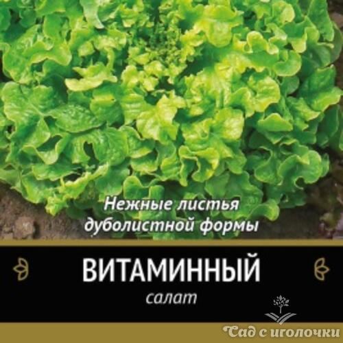 Семена Салат Витаминный (Черно-белый пакет) 1гр.